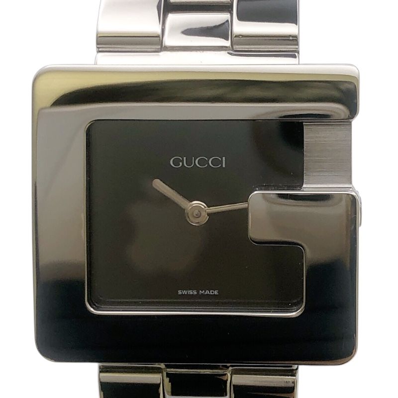 グッチ GUCCI Gスクエア 3600 J ブラック ステンレススチール レディース 腕時計