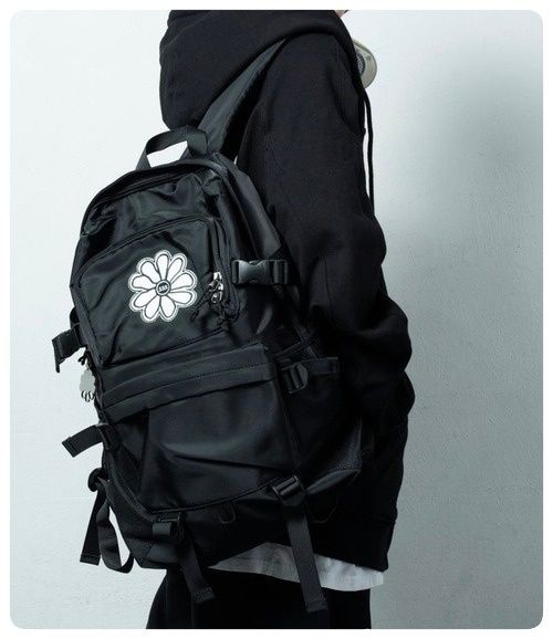 エスエスエスサッチマウス フラワーバックパック リュック A４収納 ブラック