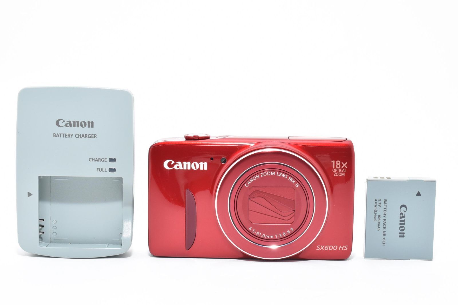 実用品 CANON キャノン PowerShot SX 600 HS PC 2050 レッド パワーショット デジタルカメラ