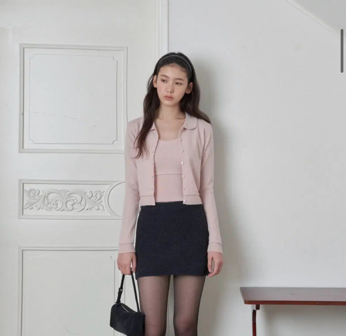 ルベイン ブリエ カーディガン セットアップ ピンク s