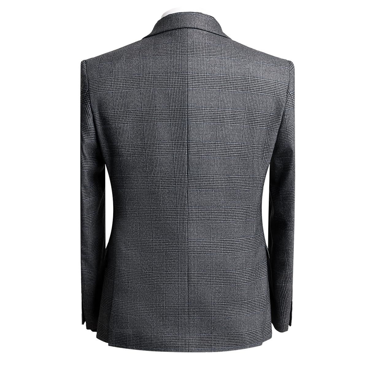 数量 YFFUSHI スーツ メンズ ビジネス スリーピース 大きいサイズ 2つボタン 無地 S-4 XL 結婚式 就職 面接 スリムスーツ ストレッチ セットアップ