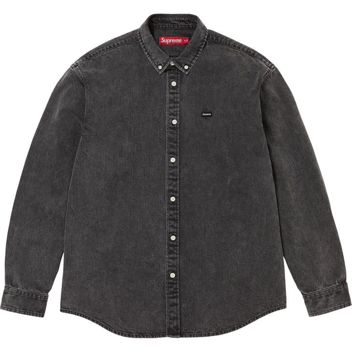 Supreme Small Box Denim Shirt Black FW 25
