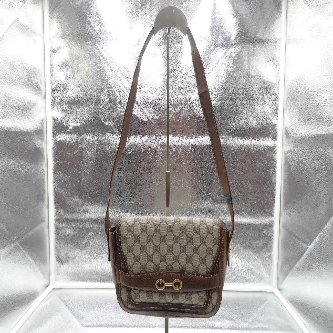 グッチ GUCCI オールドグッチ ヴィンテージ GGプラス レザー 