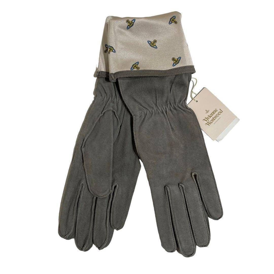 ★新品★ 未使用★Vivienne Westwood レザーロング手袋 タグ付き・未使用品】 ヴィヴィアン ウエストウッド 手袋 ロング