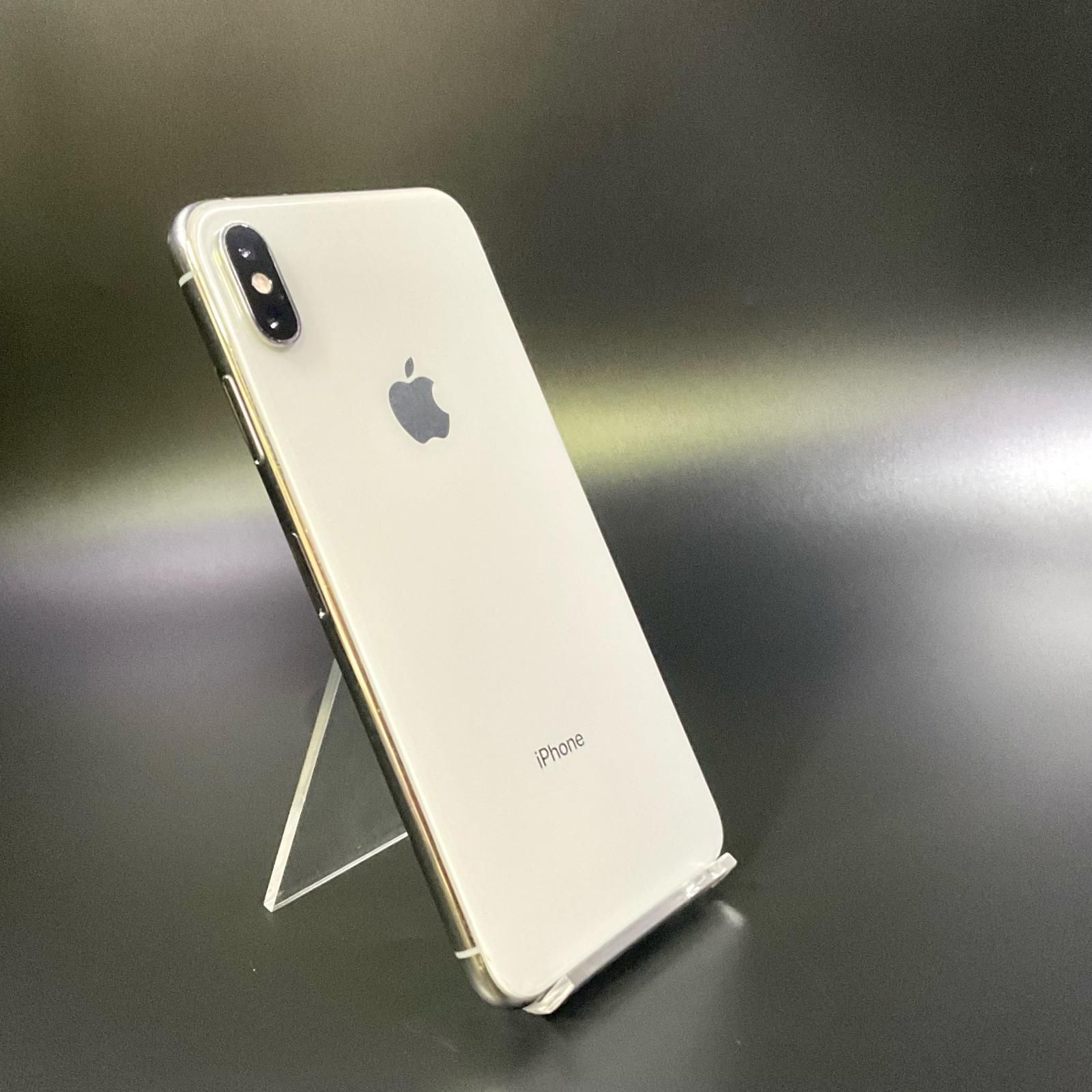 最速発送】 iPhone XS Max 256GB シルバー docomo 白ロム【難有】 89