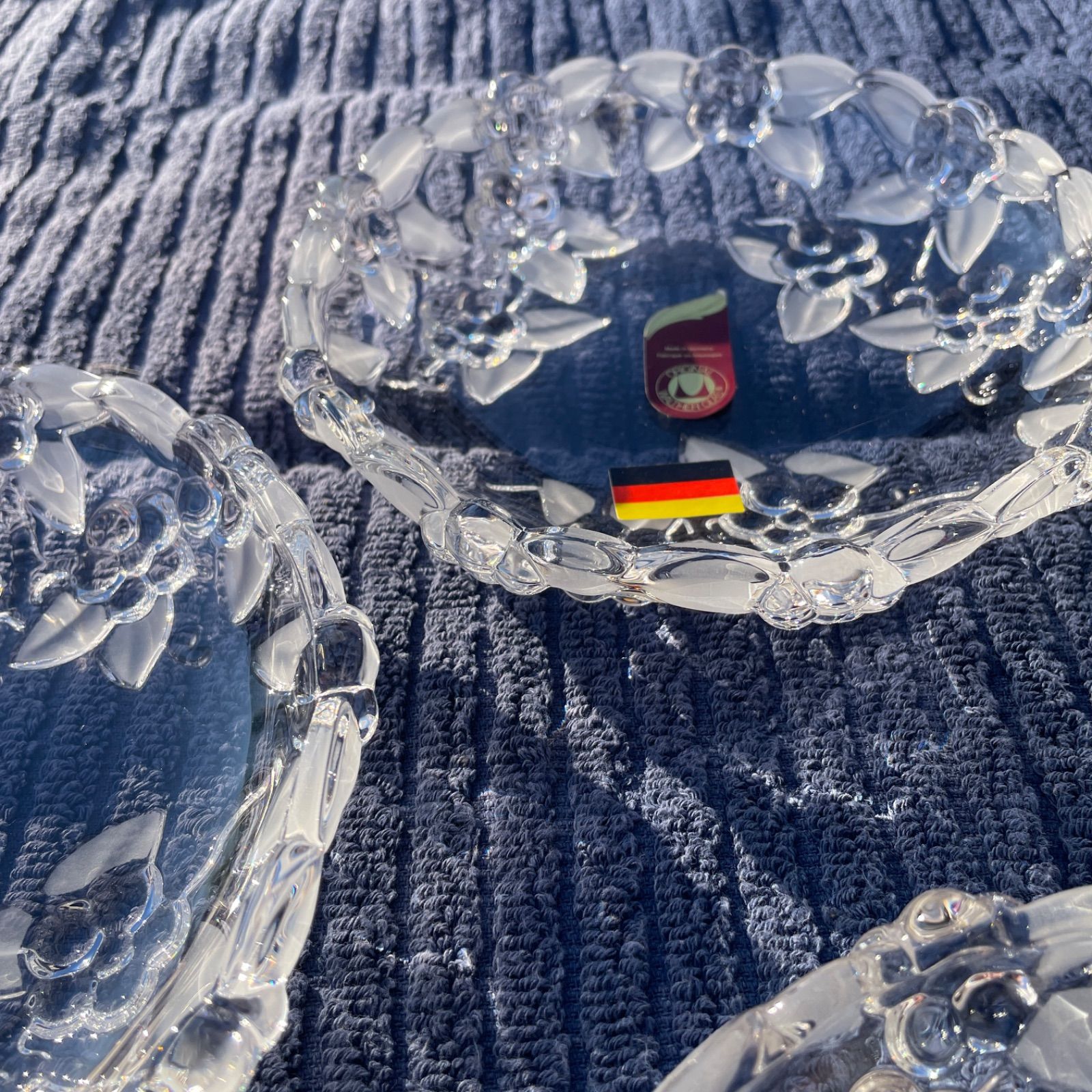 新品未使用✭レトロ ガラス皿 ドイツワルター社カルメンシリーズ 5枚