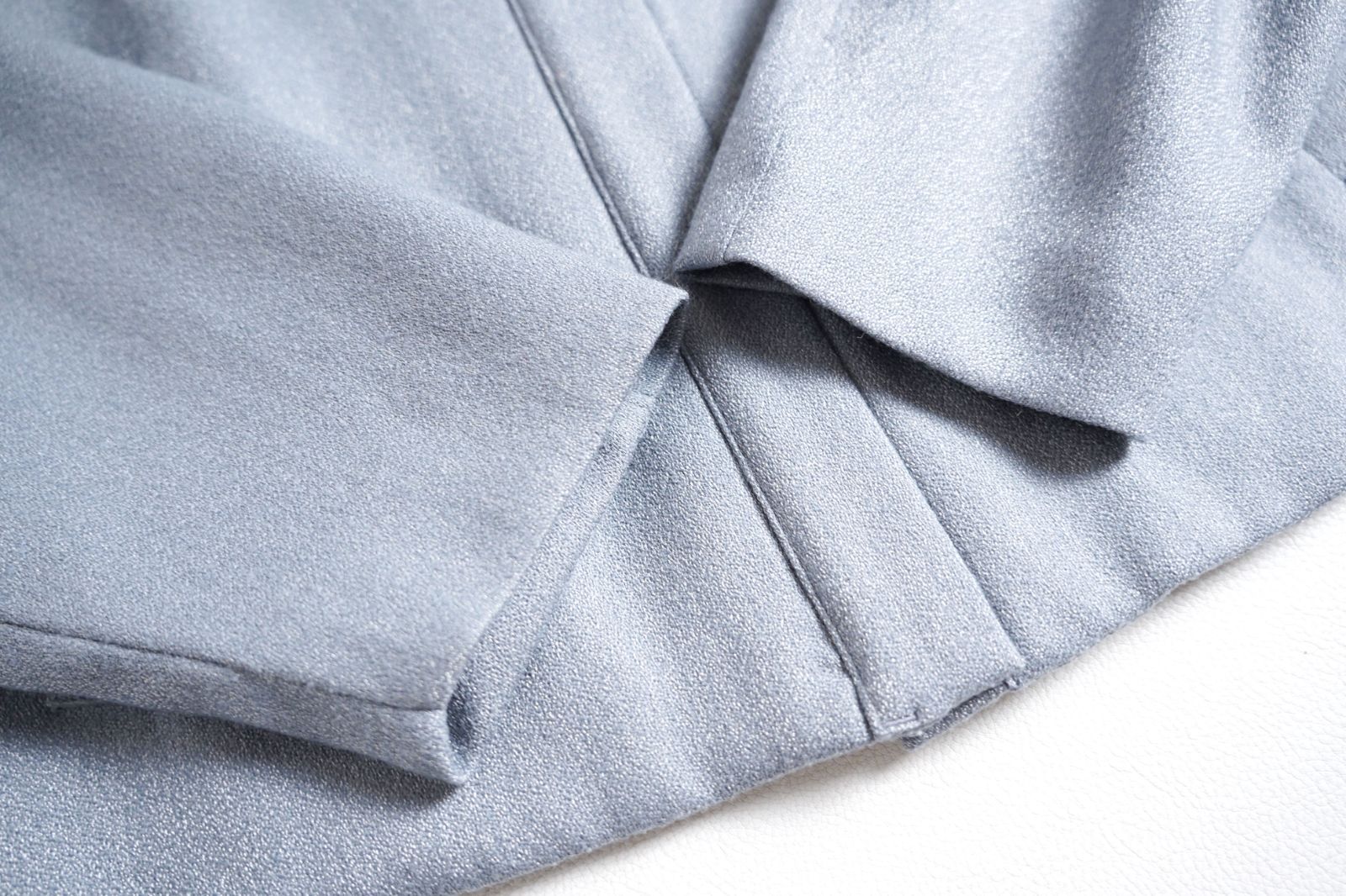 897t*美品 SOEJU ソージュ ウール混 ノーカラー ジップ ジャケット M