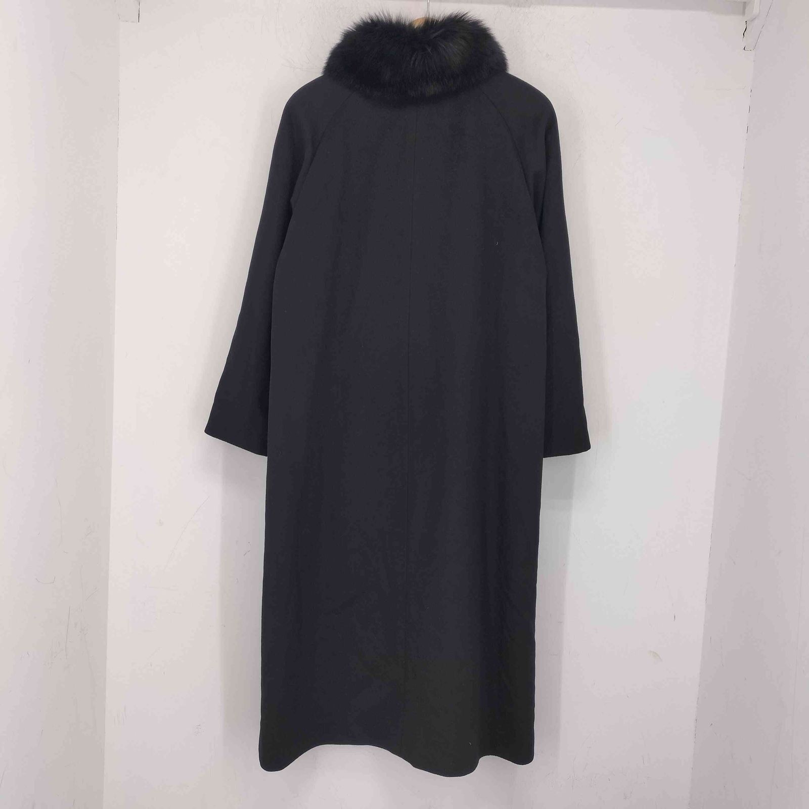 ユーズドフルギ 古着 フォックスファー付カシミヤ100ステン コート レディース 11 AR