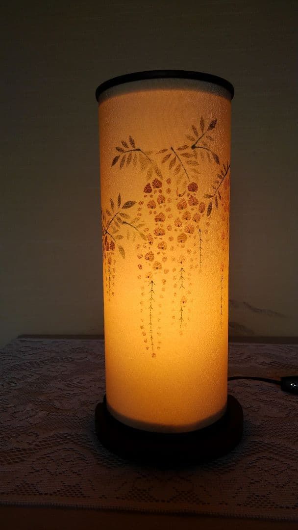 行灯型スタンド 手描き友禅染め(ハンドメイド品) - メルカリ