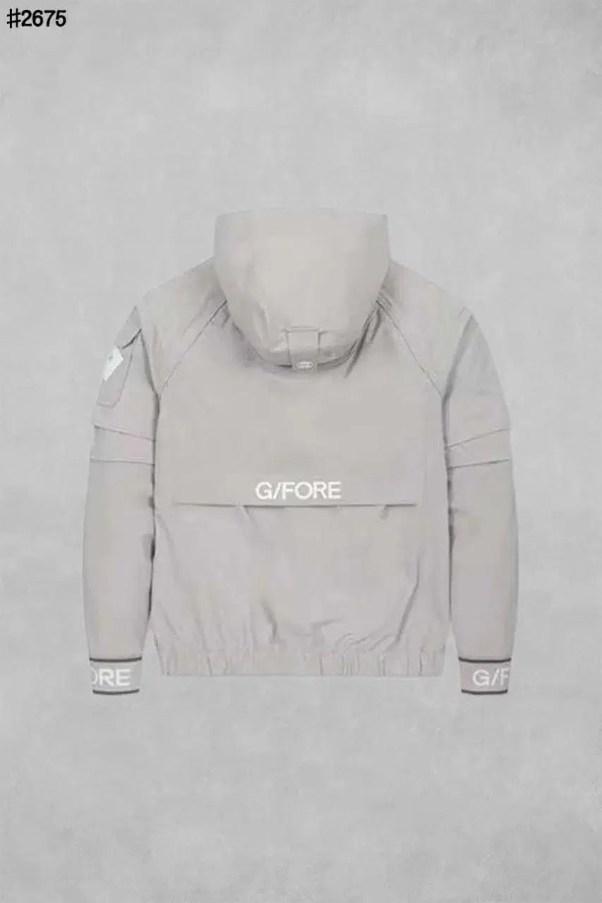 メンズゴルフウェア デザインテープ着脱 ウィンドブレーカー ウーブン アノラック フード ジャケット