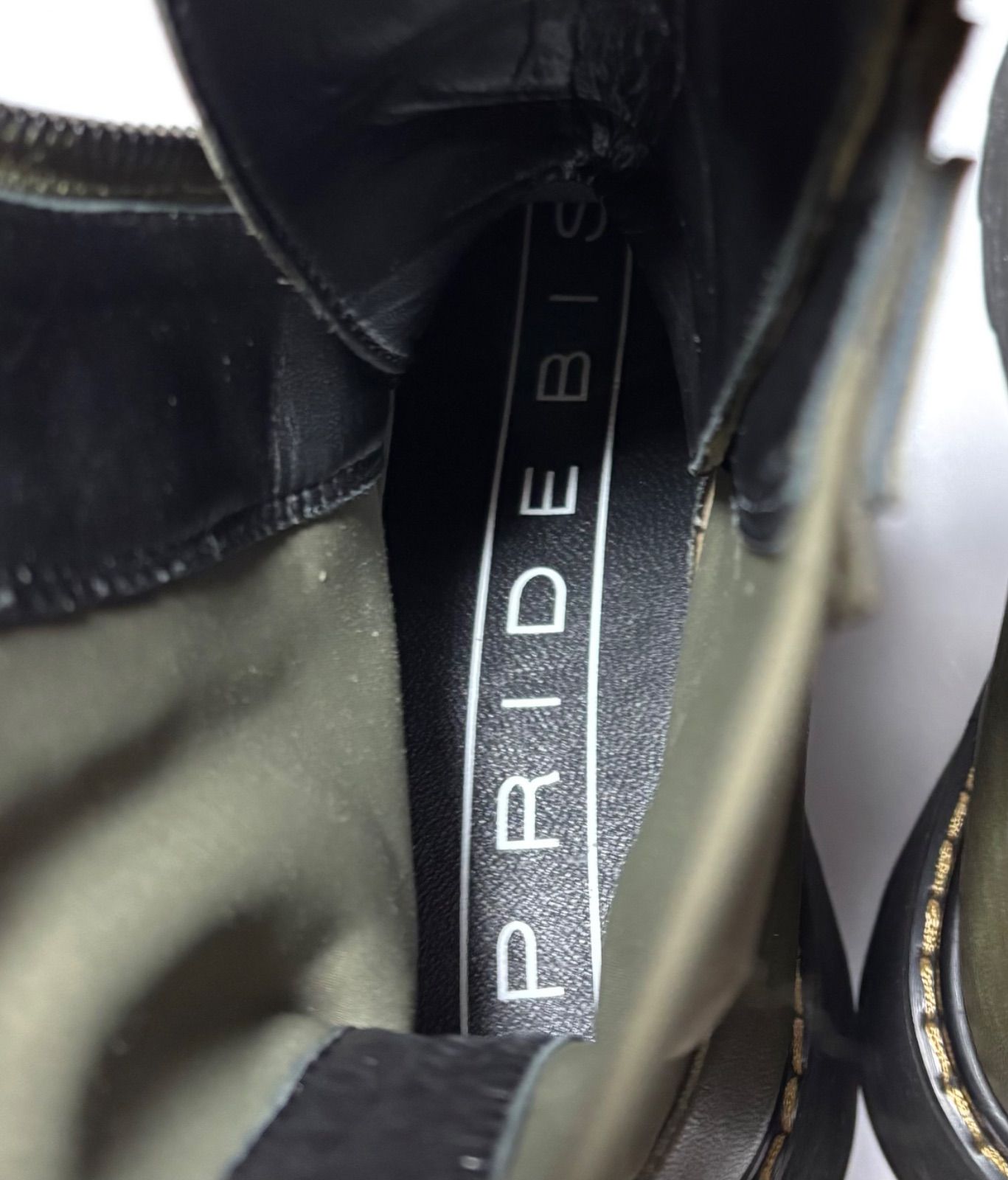 カーキジップブーツ23〜23.5