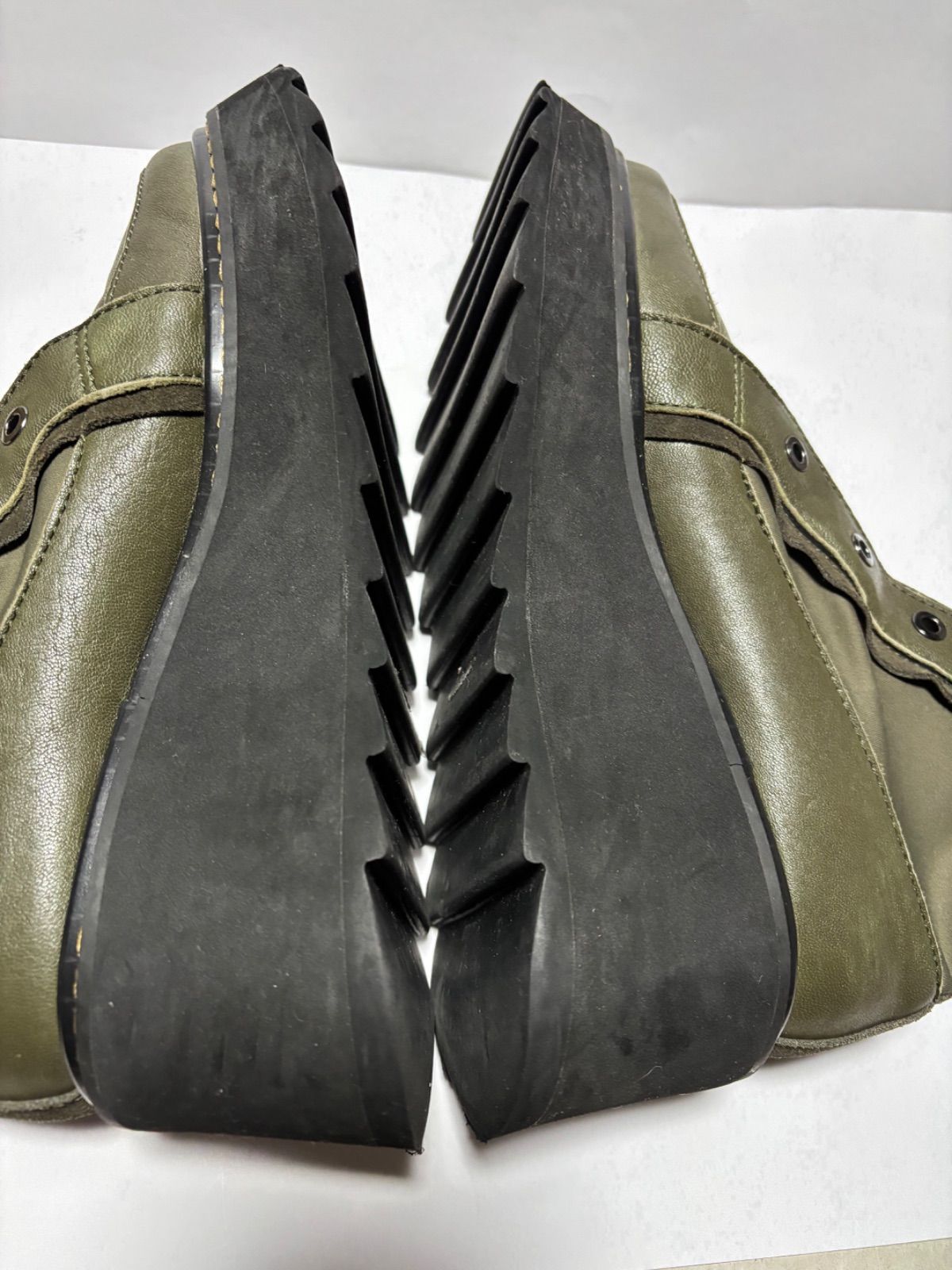 BIS カーキジップブーツ23〜23.5