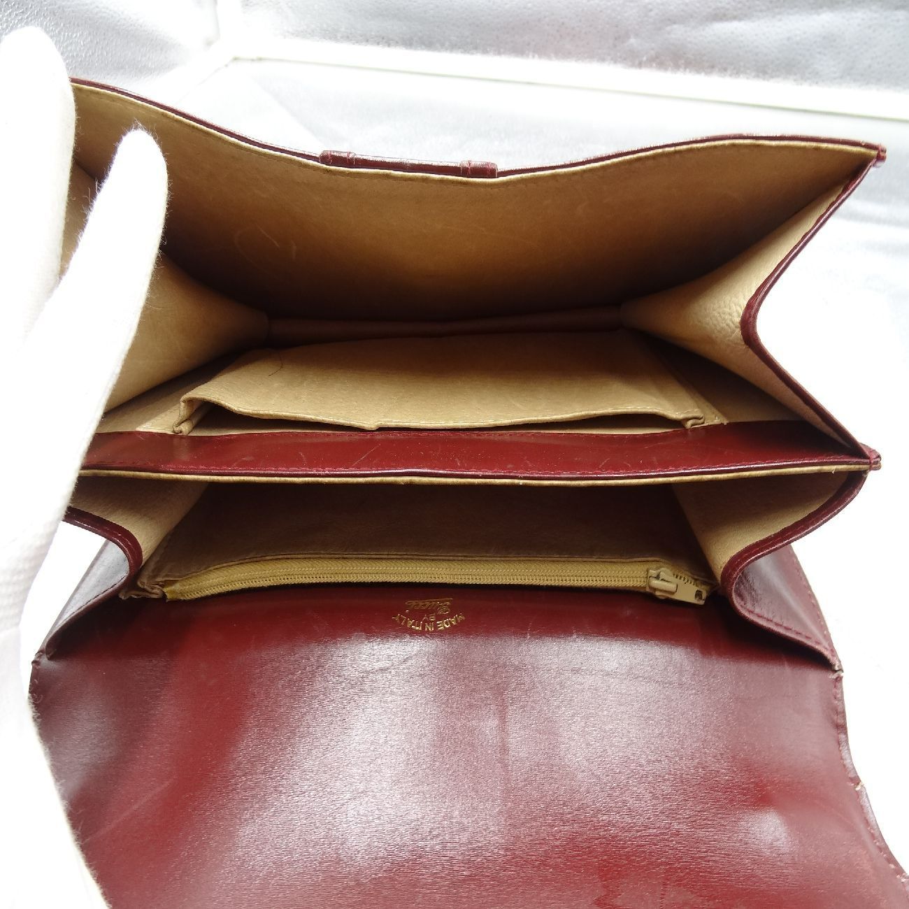 グッチ GUCCI オールドグッチ レザー 肩掛け ショルダーバッグ レッド