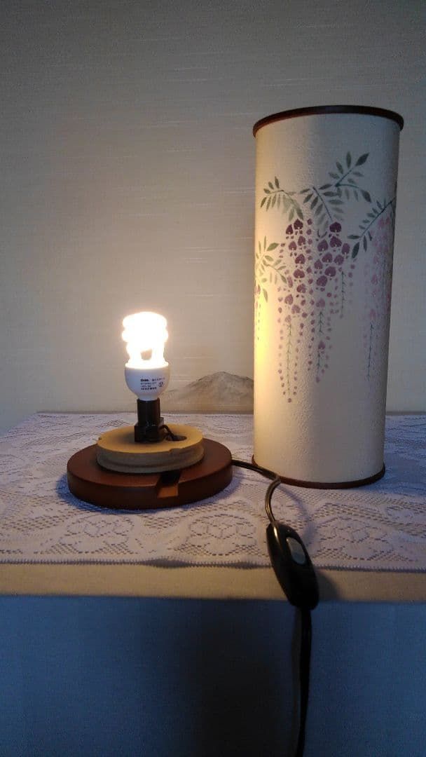 行灯型スタンド 手描き友禅染め(ハンドメイド品) - メルカリ