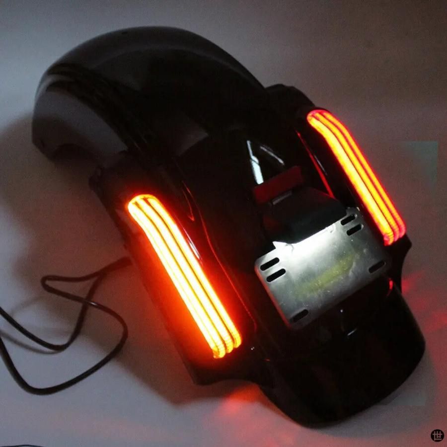 バイク交換 LED リアフェンダーフェイシアブレーキターンテールライトハーレーツーリング CVO ストリートエレクトラロードグライド 2014 2025 用