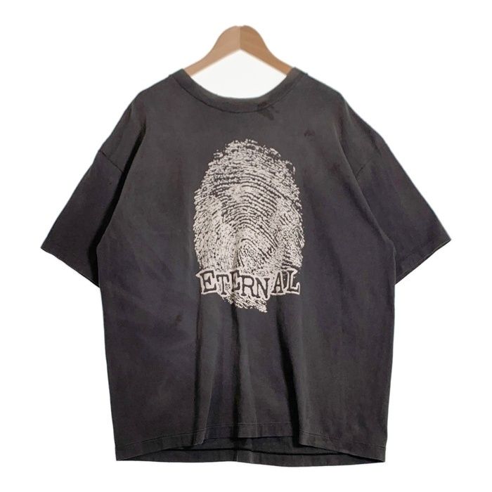 SAINT Mxxxxxx　セントマイケル 24AW SS TEE CHOSEN ヴィンテージ加工 プリントTシャツ フェードブラック SM-YS1-0000-004 Size XL