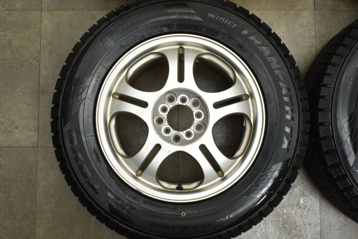 バリ溝16インチ バリ溝】5本スポーク 16in 7J +48 マルチPCD 100/114.3 トーヨー