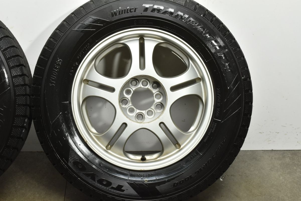 バリ溝16インチ バリ溝】5本スポーク 16in 7J +48 マルチPCD 100/114.3 トーヨー