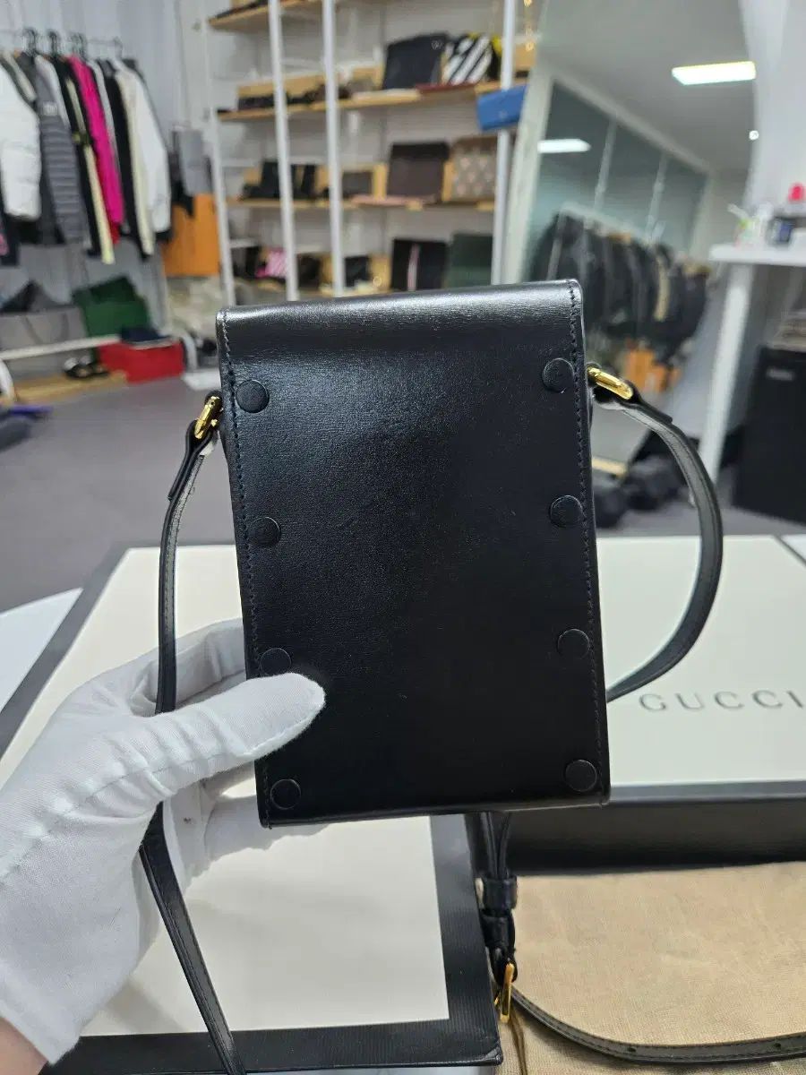 A級コンディション グッチ ホースビット 携帯 ホルダーバッグ