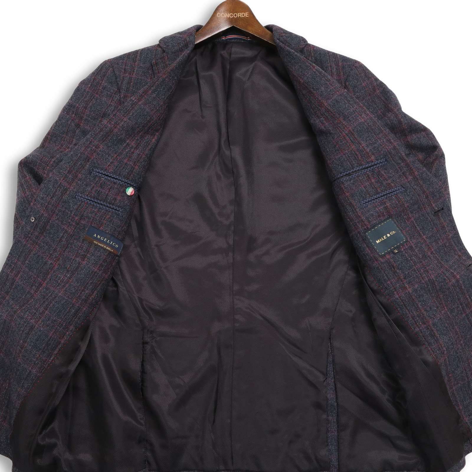 MALE&CO ANGELICO ウール テーラードジャケット ブレザー S 【公式通販】