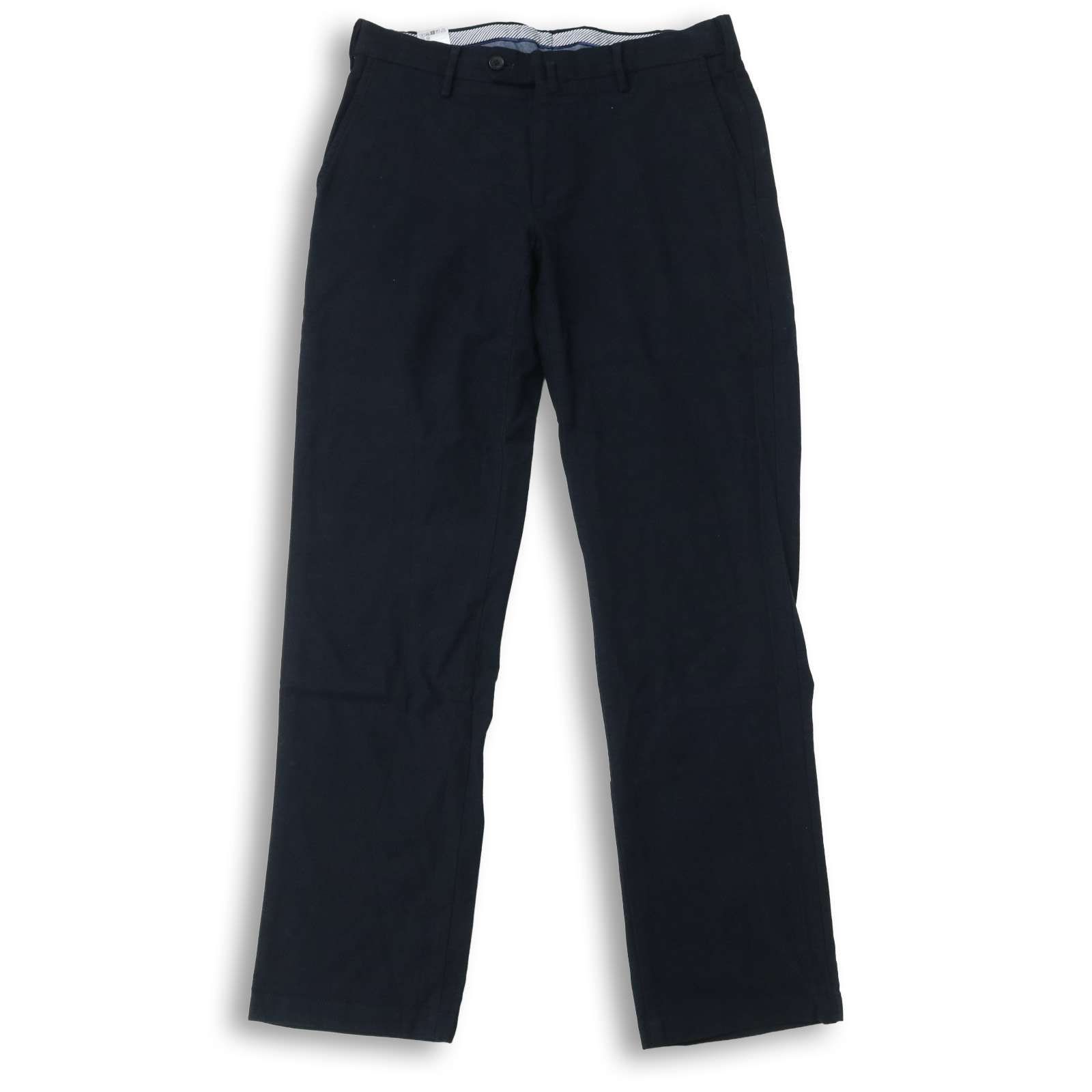 NEWYORKER ニューヨーカー 秋冬 ストレッチ ストライプ テーパード スラックス パンツ Sz.76 メンズ ネイビー