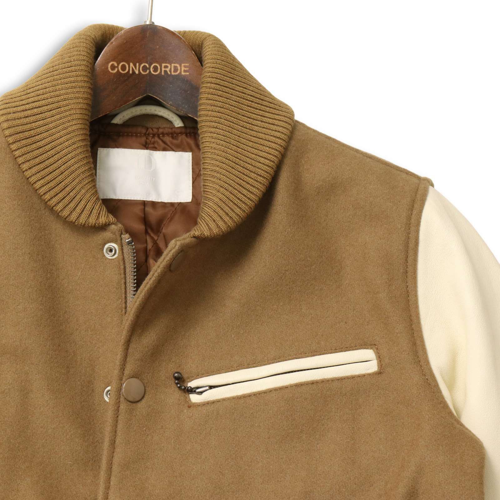 URBAN RESEARCH iD アーバンリサーチ 羊革 袖革 ラム レザー ウール