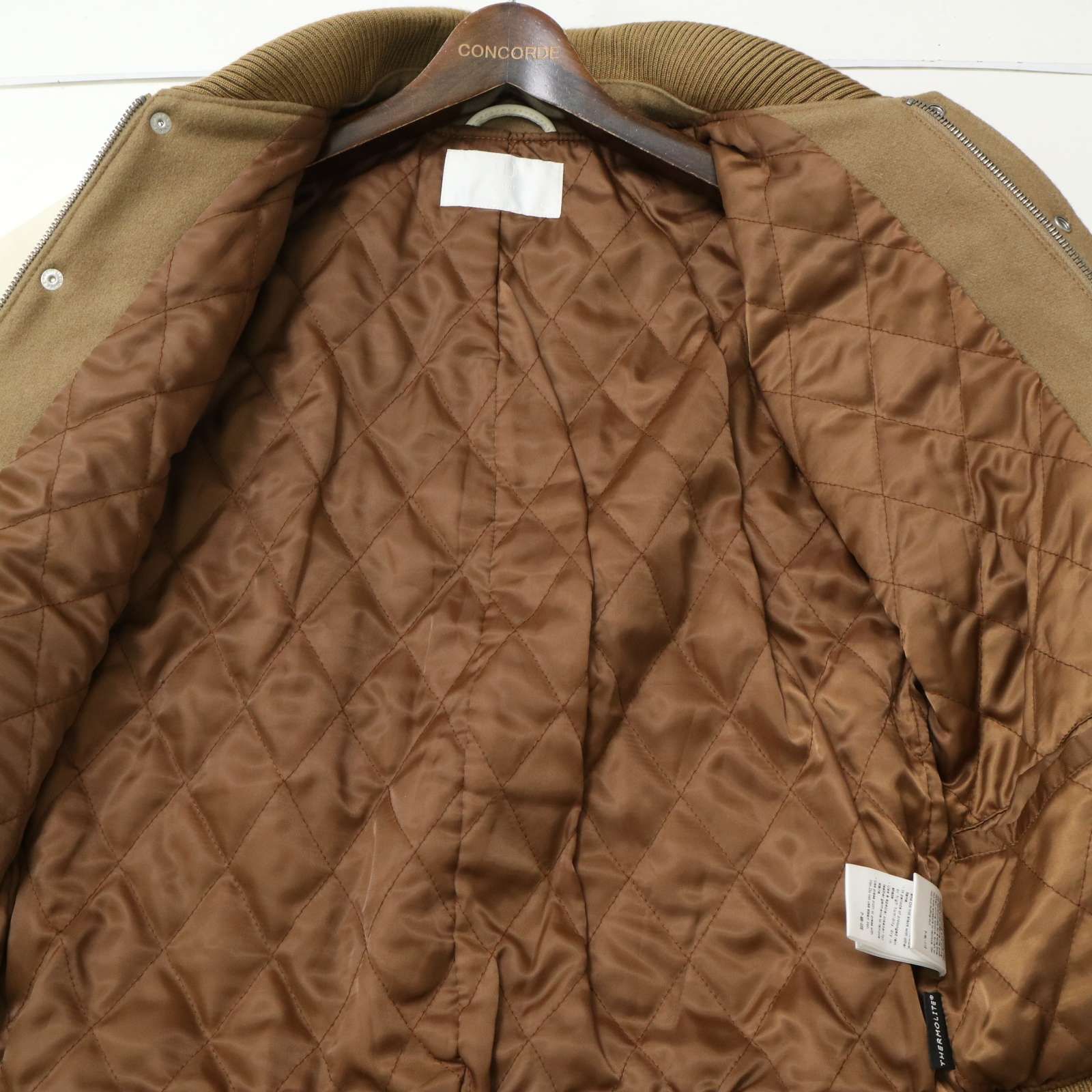 URBAN RESEARCH iD アーバンリサーチ 羊革 袖革 ラム レザー ウール 