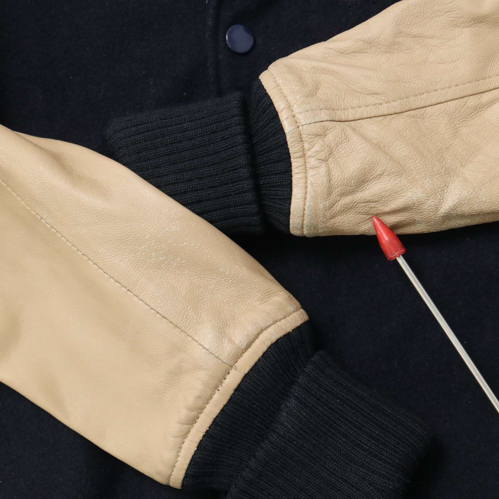 URBAN RESEARCH iD アーバンリサーチ 羊革 袖革☆ ラム レザー 
