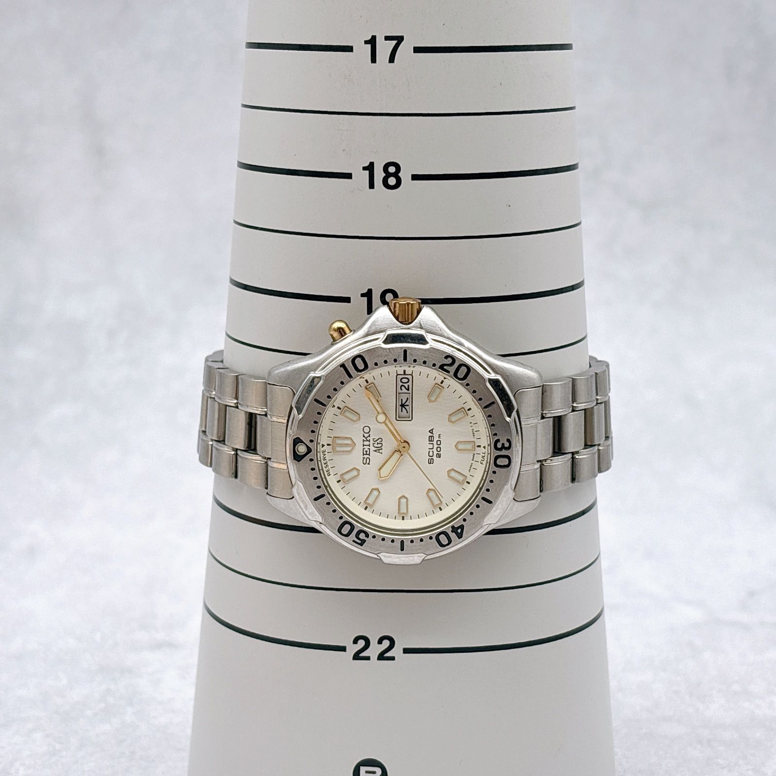 稼働 SEIKO セイコー AGS スキューバ 5M43-0C30 メンズ 腕時計