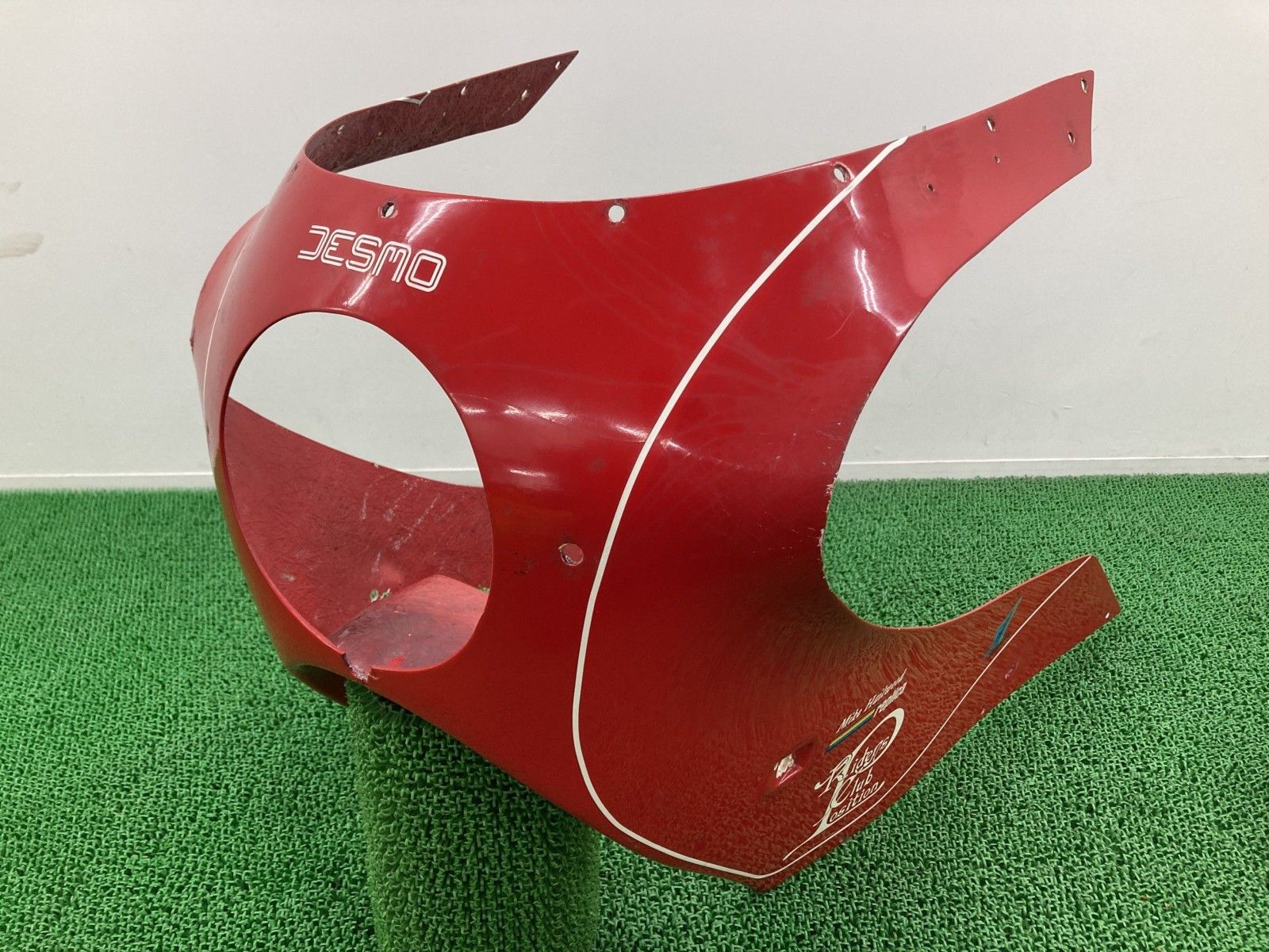 900 MHR アッパーカウル 赤 ドゥカティ バイク 部品 後期 Ducati MikeHailwoodReplica マイクヘイルウッド FRP Za