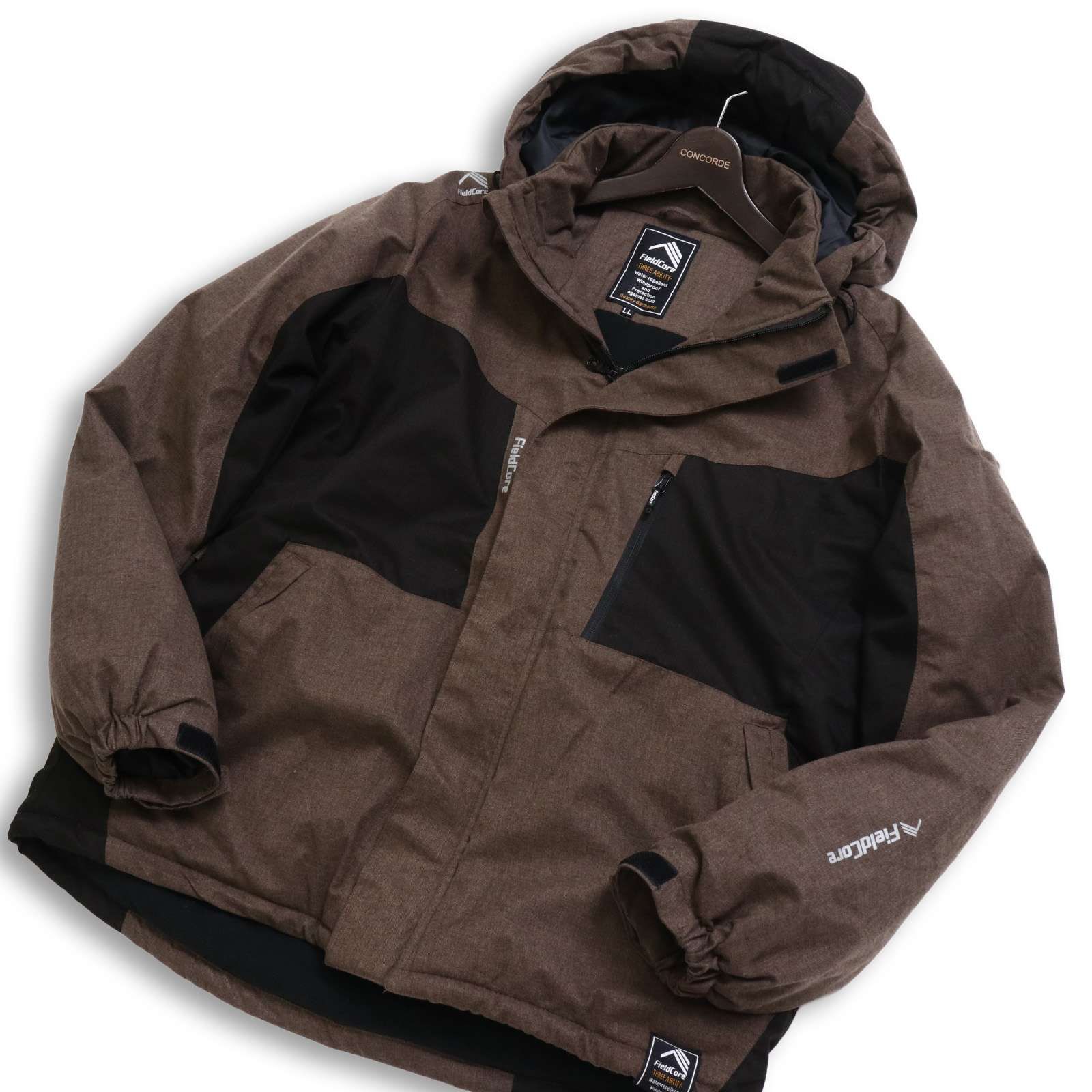 FieldCore フィールドコア ワークマン 裏起毛 ディアマジック ダイレクト 防風 防寒 ブルゾン ジャンパー Sz.LL メンズ 茶