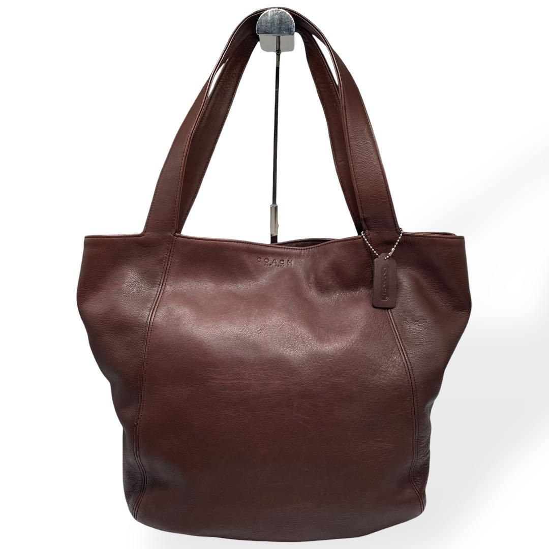 美品 COACH オールドコーチ トートバッグ 肩掛け レザー ブラウン 本革