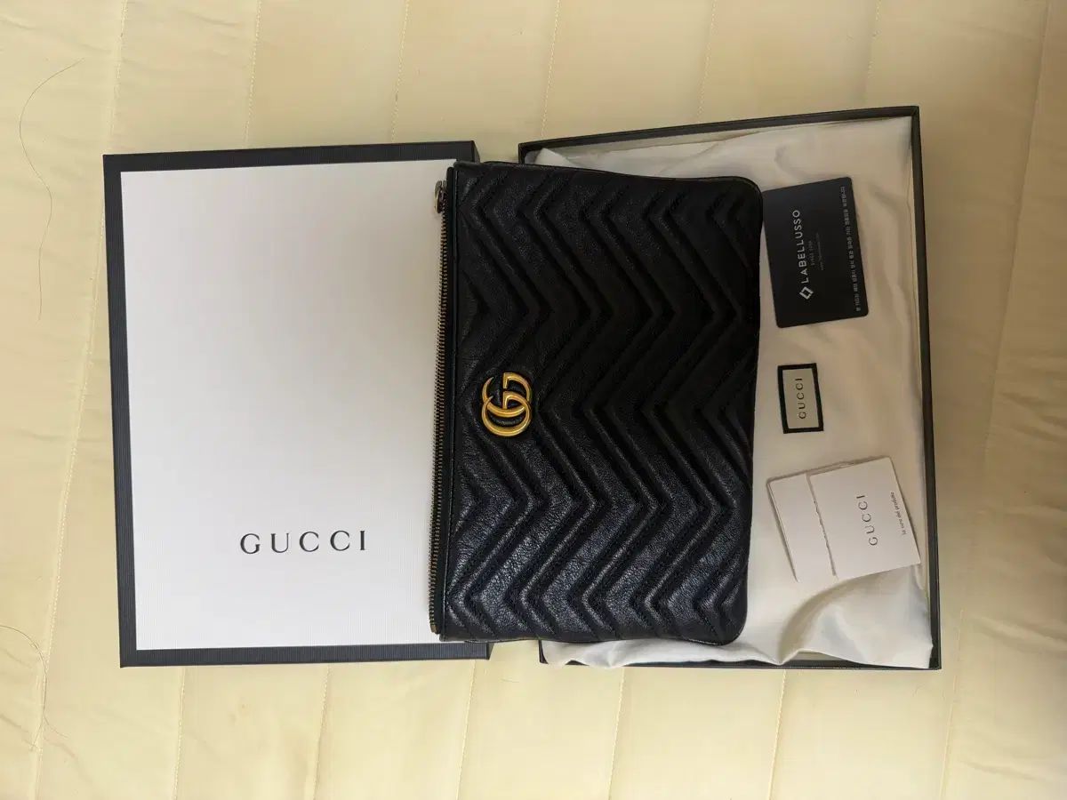 グッチ マトラッセ ブラック ポーチ バッグ