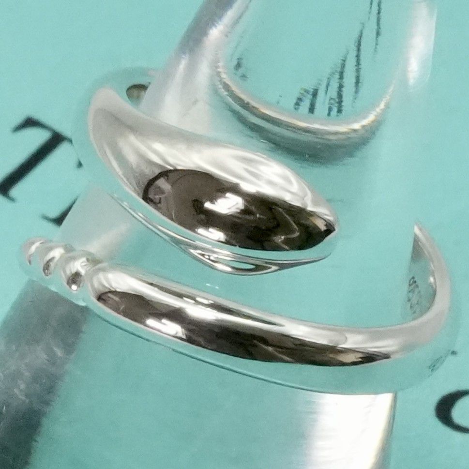 極美品9号 ティファニー シルバー スネーク リング 希少/25-2354S