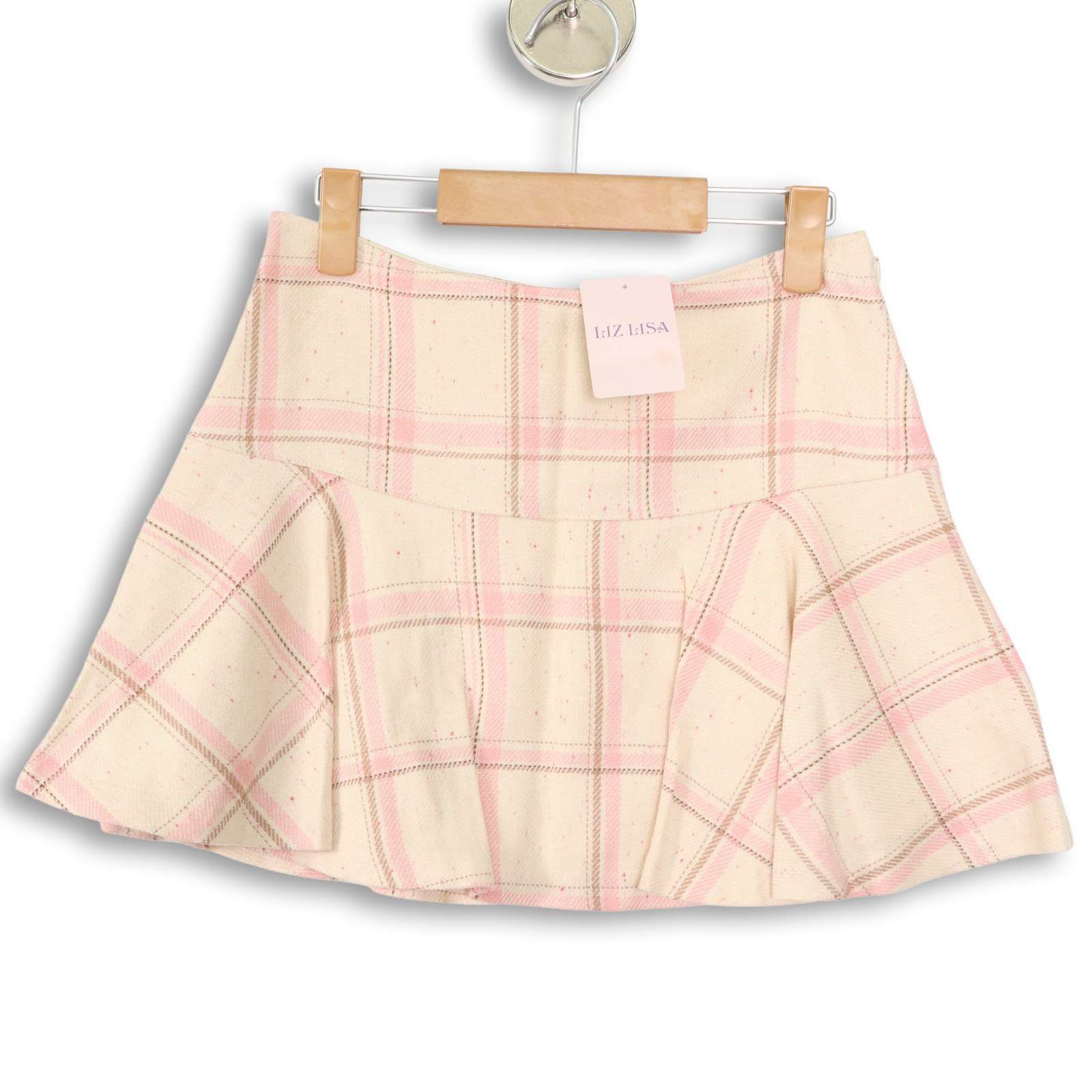 送料無料■2000sリズリサlizlisa■ピンクチェック柄ミニスカート当時品 LIZ LISA doll リズリサドール スカート リボン チェック ピンク