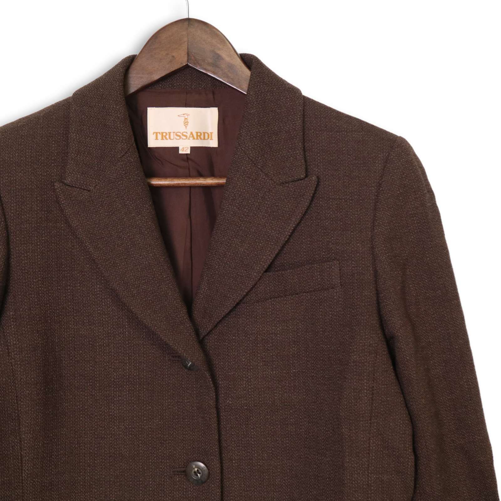 TRUSSARDI トラサルディ 秋冬 ウール☆ ツイード ジャケット ブレザー 
