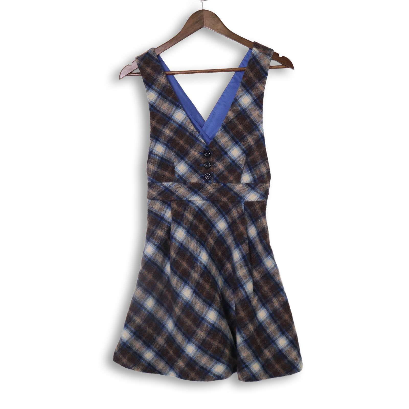 アニエスベー ジャンパースカート ワンピース 黒 サイズ36 To b. by agnes b. アニエスベー 秋冬 ウール☆ チェック ジャンパー