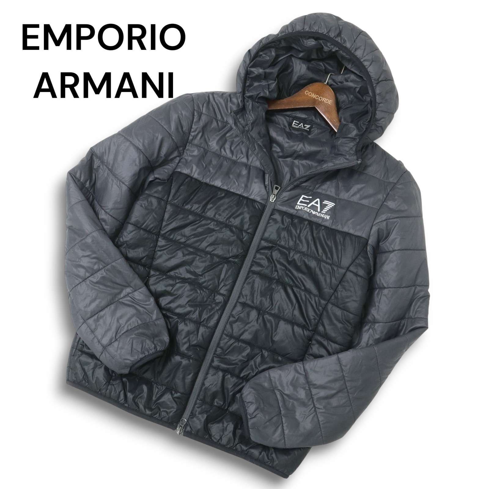 EA7 EMPORIO ARMANI エンポリオ アルマーニ 秋冬 ロゴ 切替 フーディー 