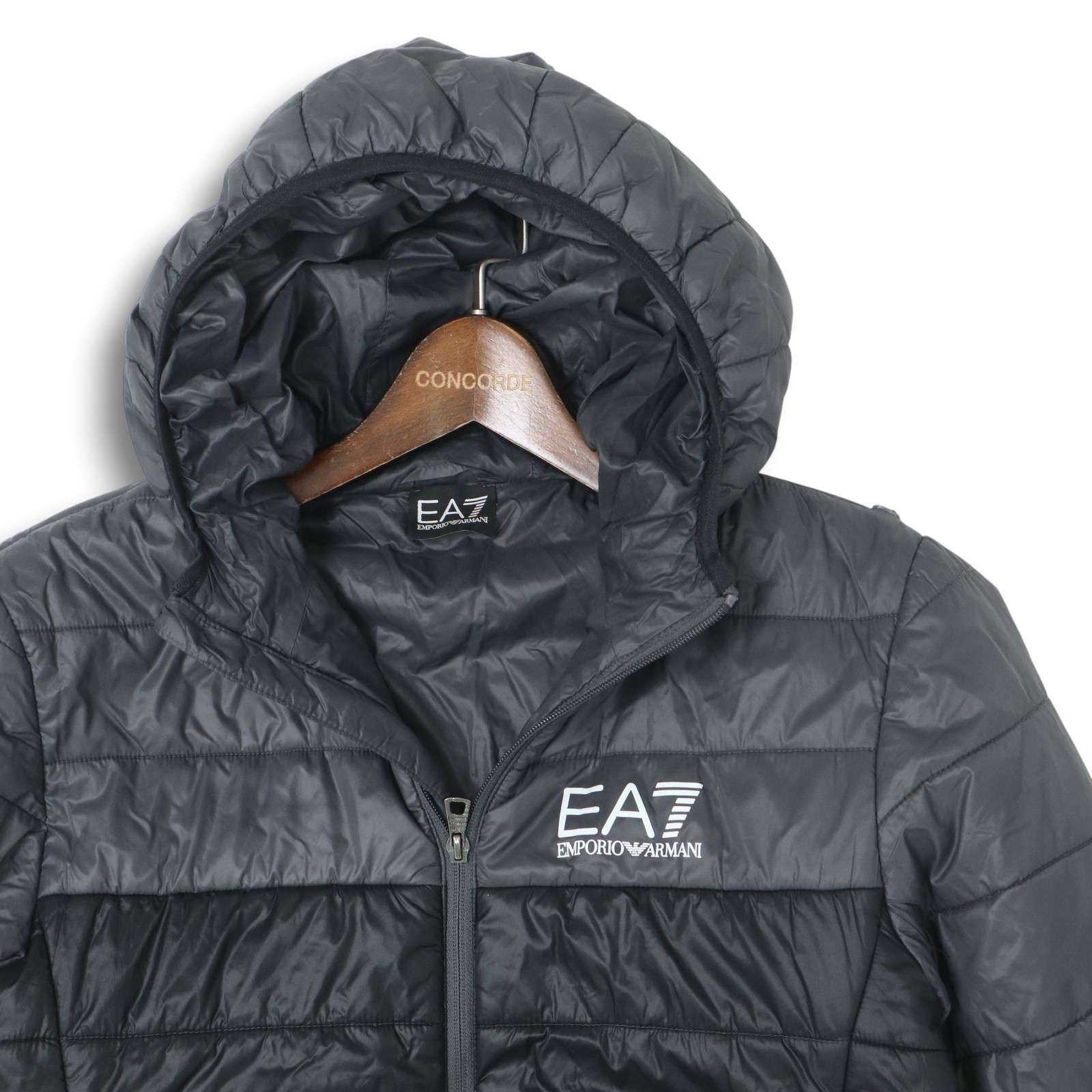 EA7 EMPORIO ARMANI エンポリオ アルマーニ 秋冬 ロゴ 切替 フーディー 
