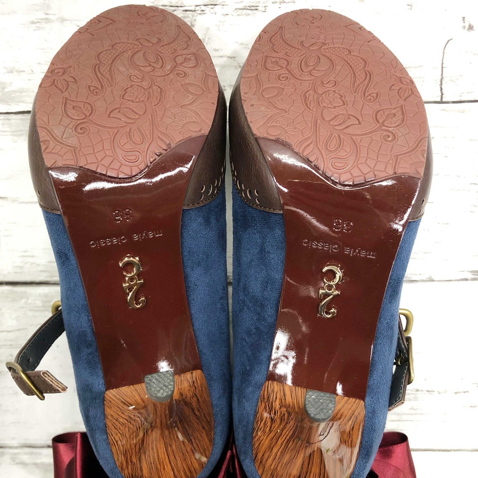  ｍａｙｌａ ｃｌａｓｓｉｃ マイラ クラシック ヴァイオレット エヴァーガーデン パンプス 36 Akora アコラ コラボ ハイヒール パンプス パンプス