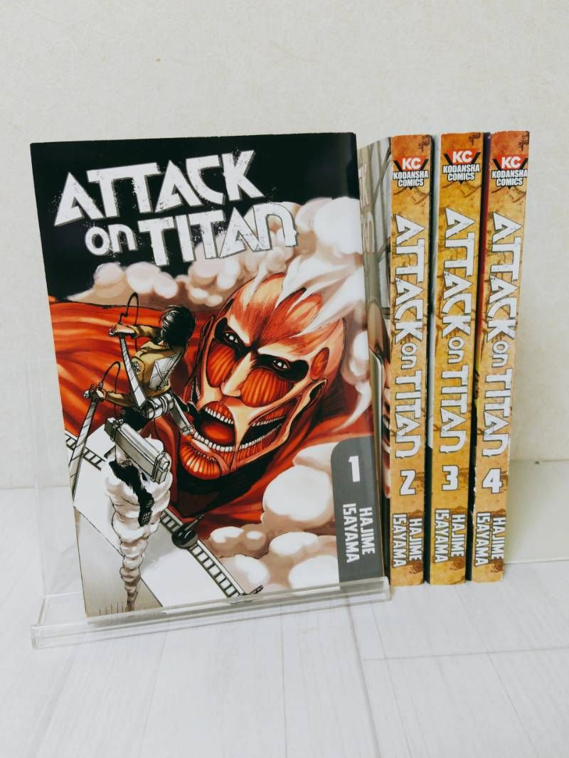 進撃の巨人 ATTACK ON TITAN 英語版 1～4巻 4冊セット - メルカリ