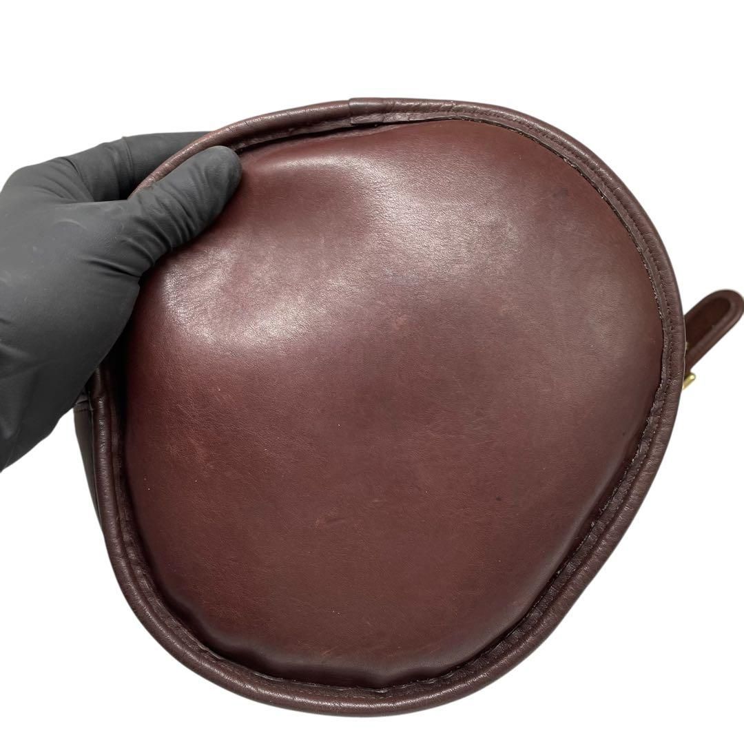 極美品 COACH オールドコーチ ショルダーバッグ バケツ ブラウン USA