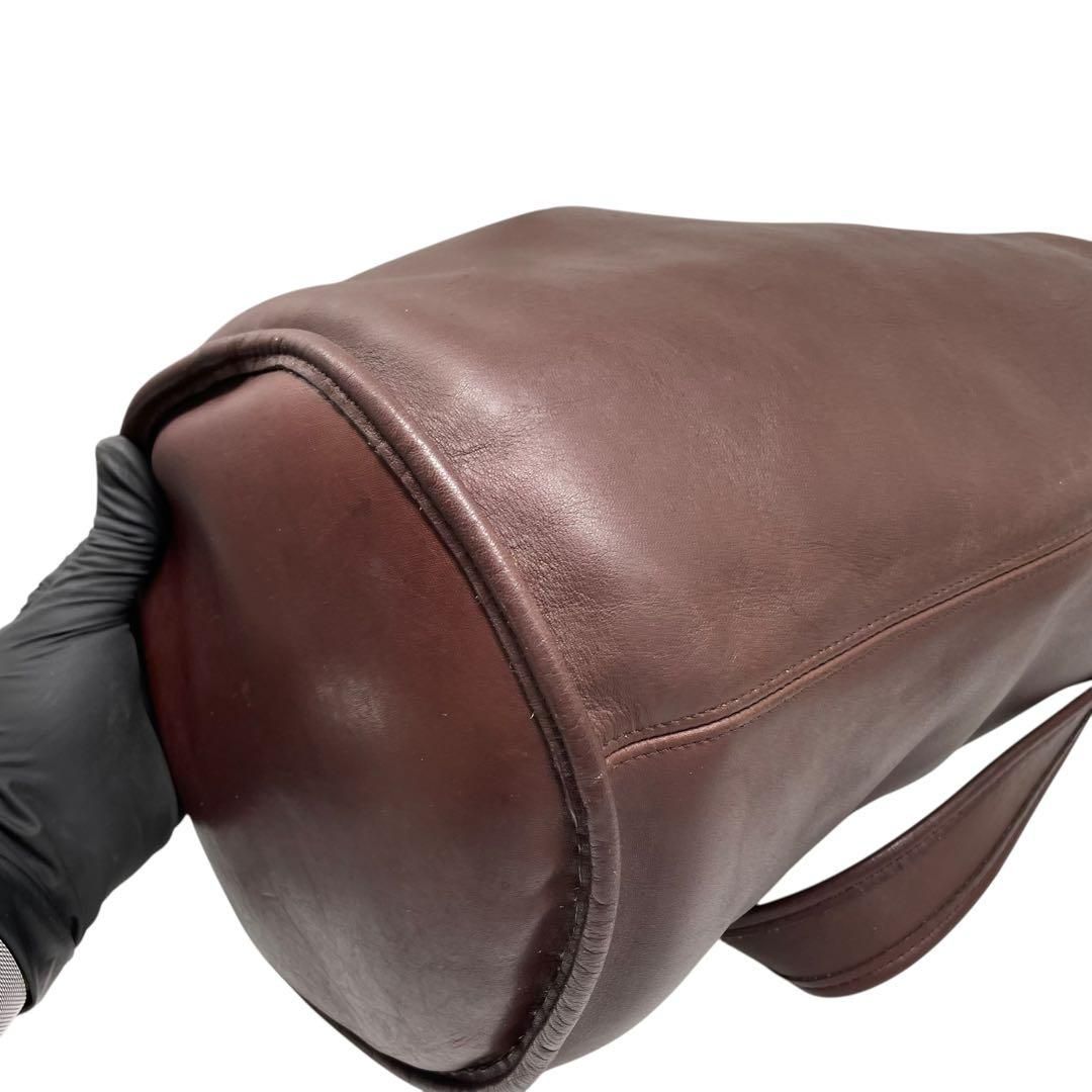 極美品 COACH オールドコーチ ショルダーバッグ バケツ ブラウン USA