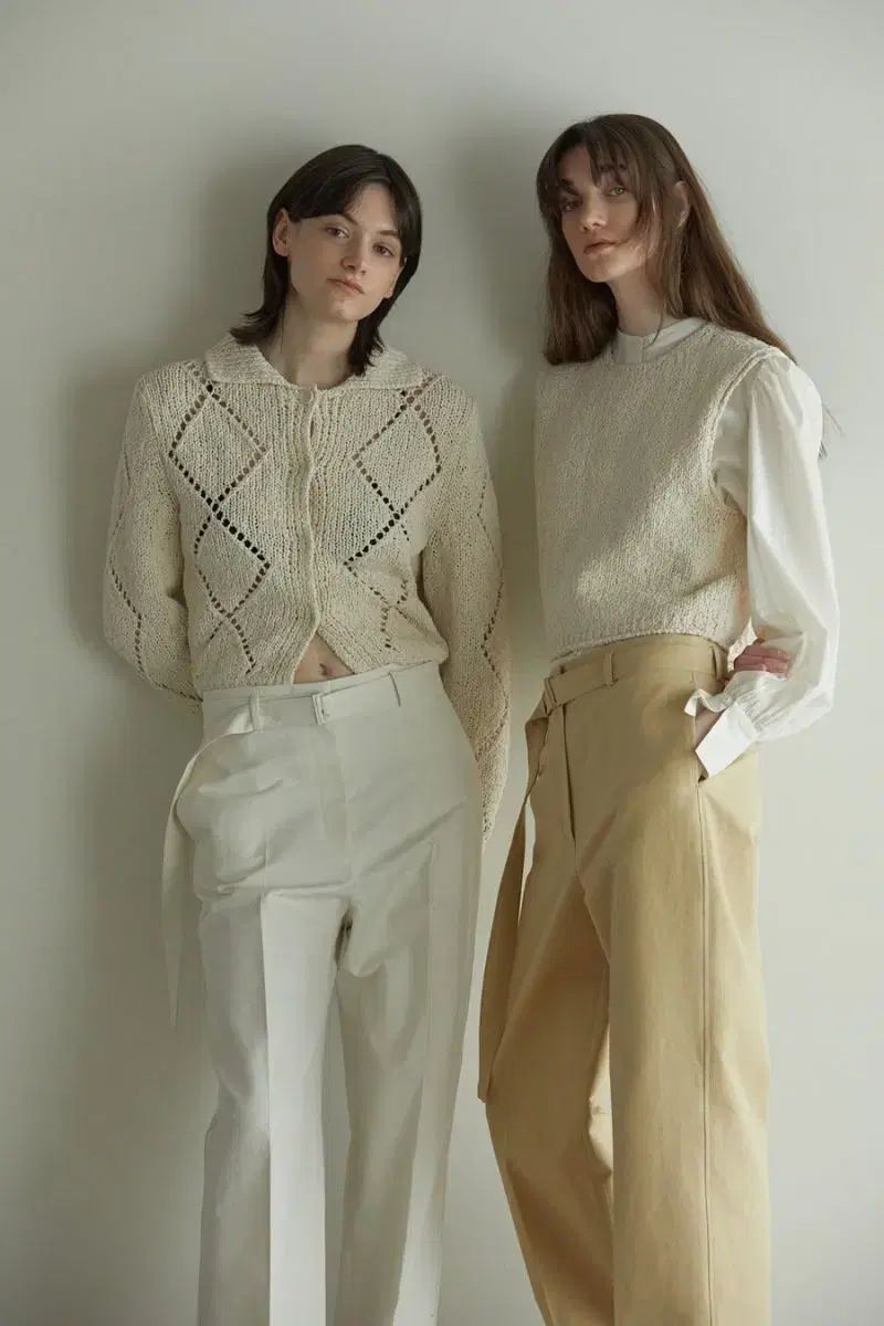 H 8 クリームパンツ クリーム M サイズ