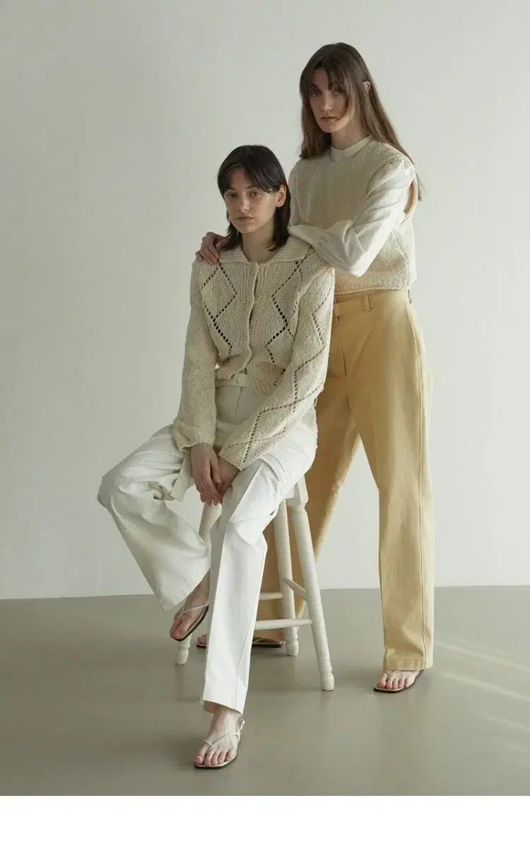 H 8 クリームパンツ クリーム M サイズ