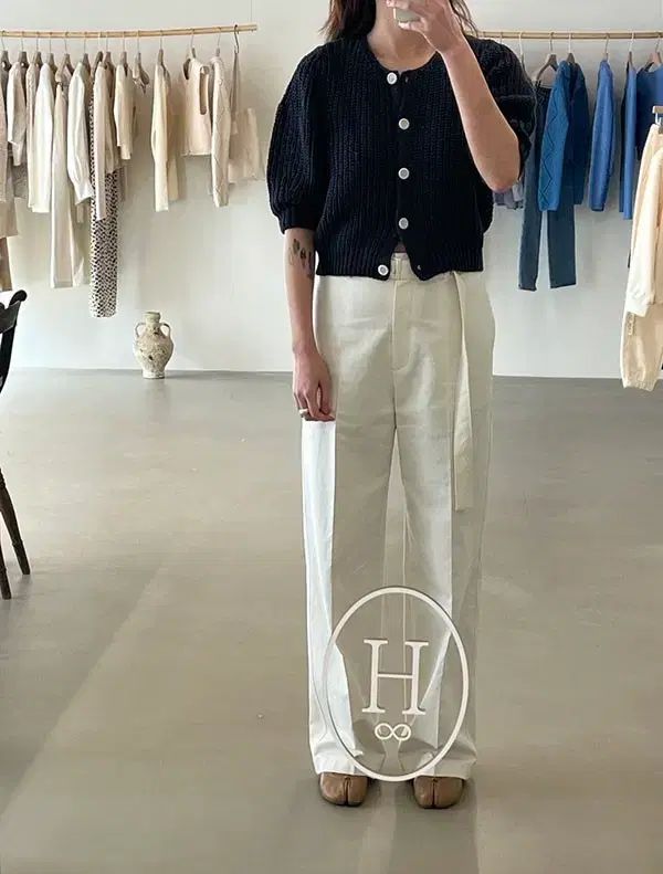 クリームパンツ クリーム