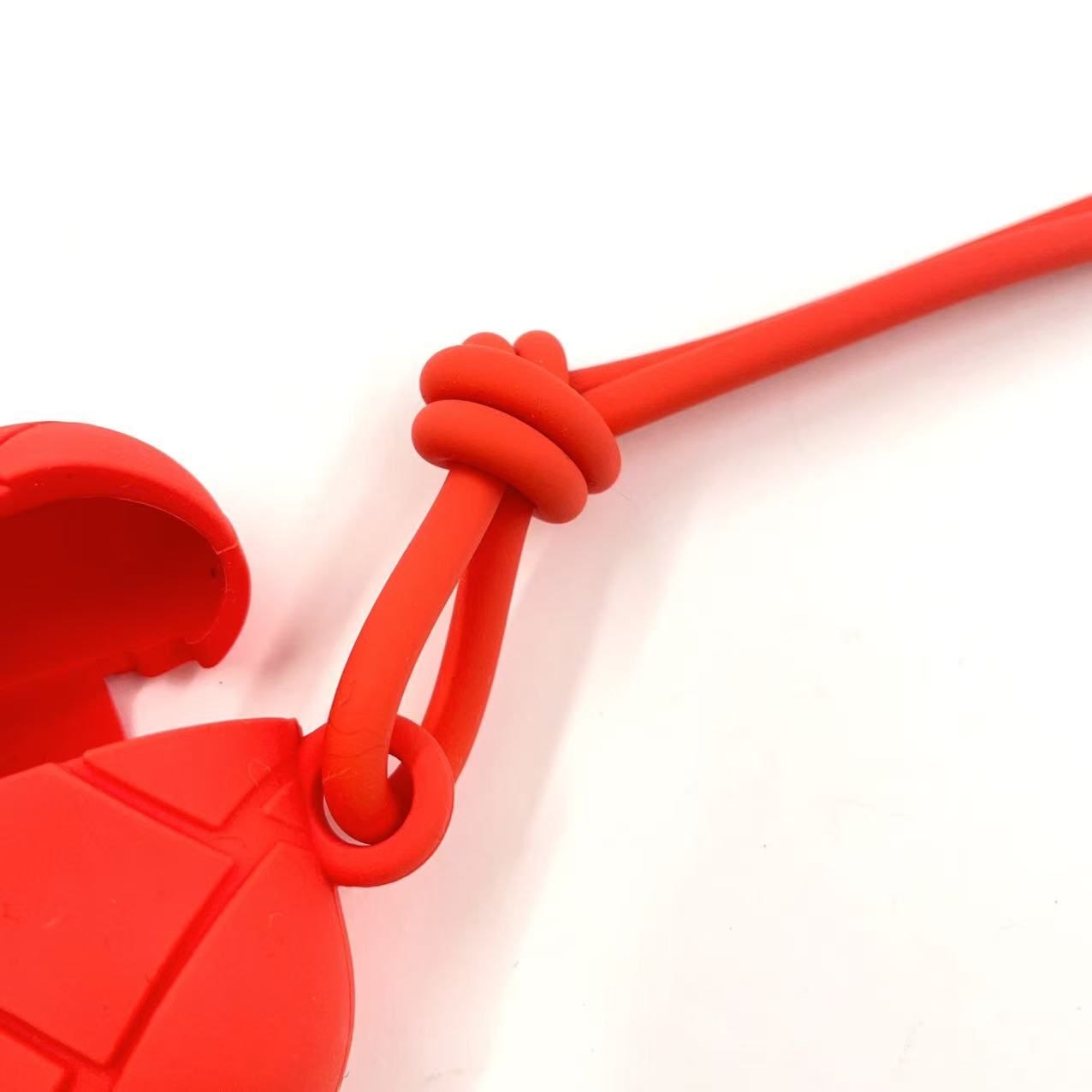 BOTTEGA VENETA イントレチャート イヤホンケース ラバー オレンジ