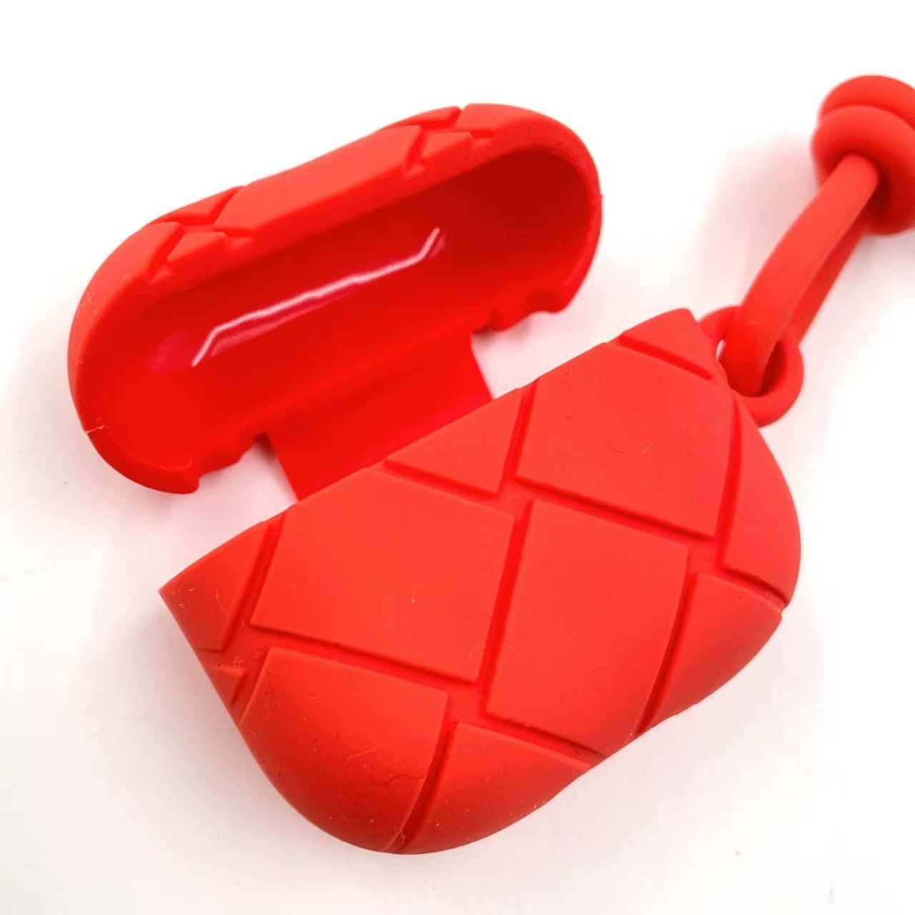 BOTTEGA VENETA イントレチャート イヤホンケース ラバー オレンジ