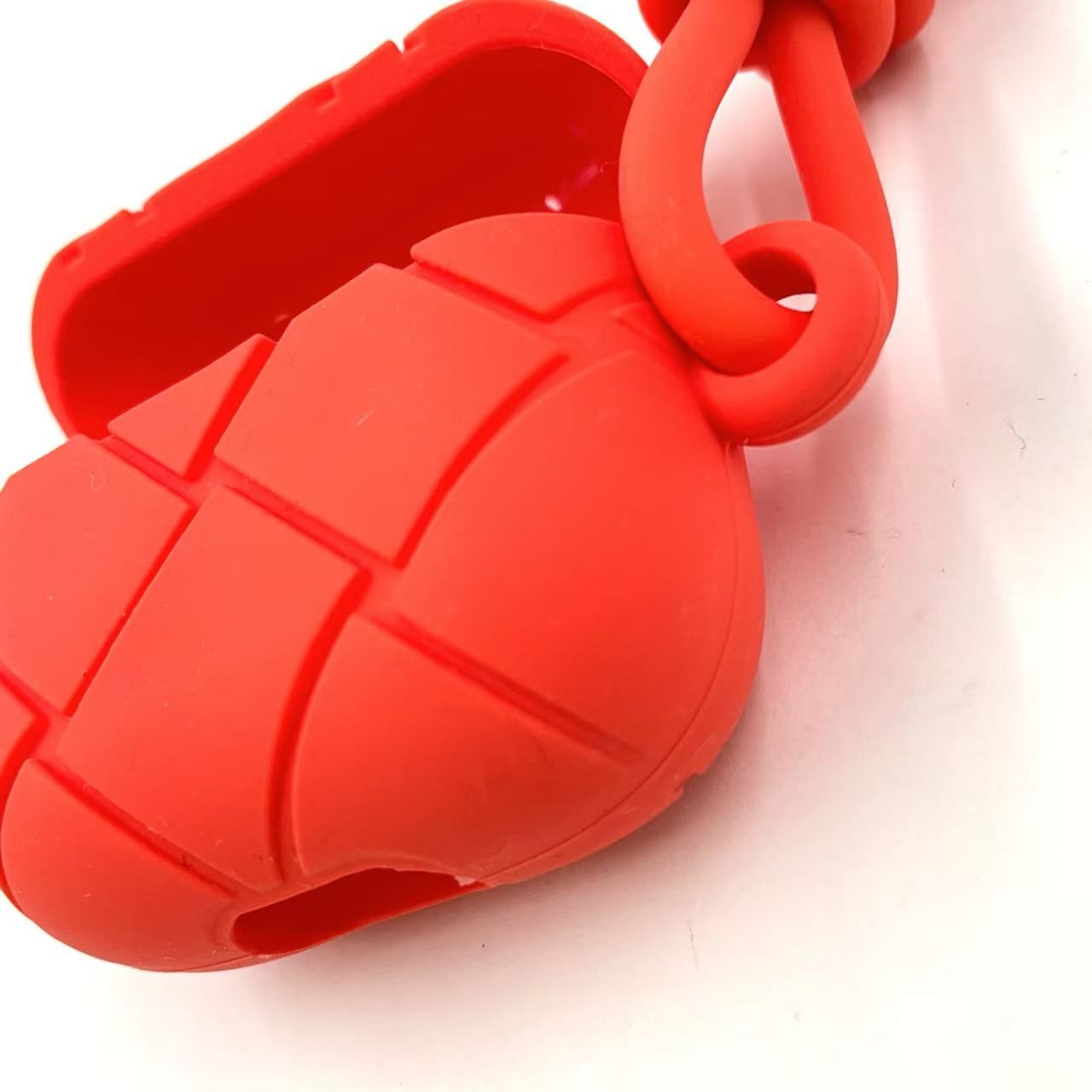 BOTTEGA VENETA イントレチャート イヤホンケース ラバー オレンジ