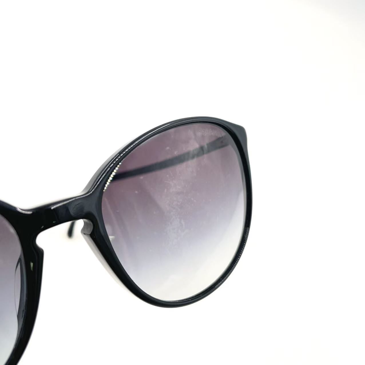  CHANEL ココマーク ウェリントン型 プラスチック ブラック サングラス シルバー 5278-A サングラス 小物